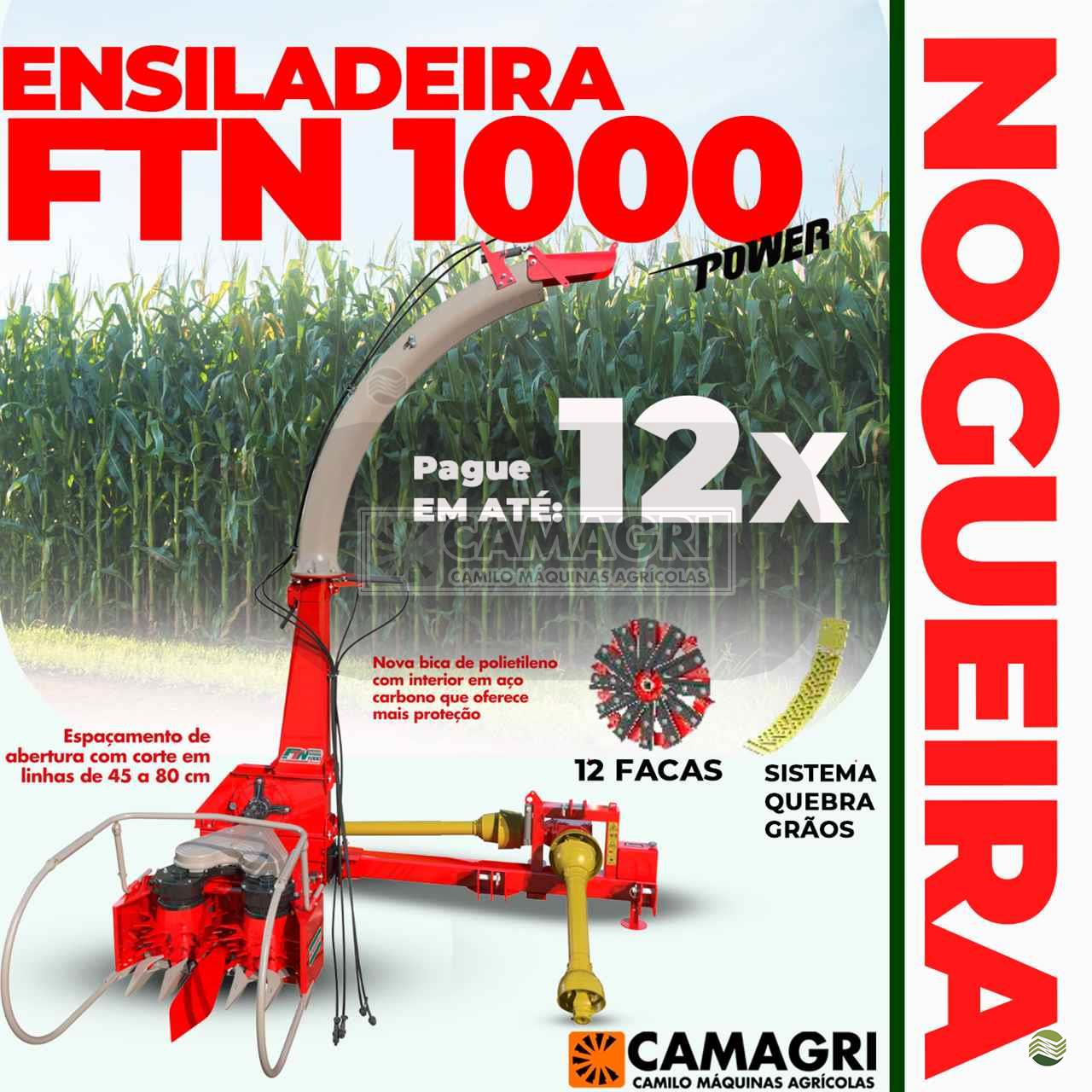 IMPLEMENTOS AGRICOLAS ENSILADEIRA ENSILADEIRA AREA TOTAL Camagri - Camilo Máquinas Agrícolas - Agrale GOIANIA GOIAS GO